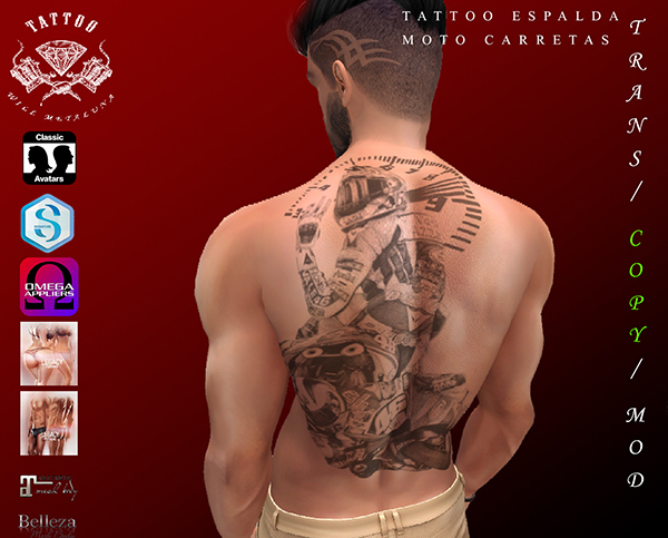 Tatuaje Moto Carreras