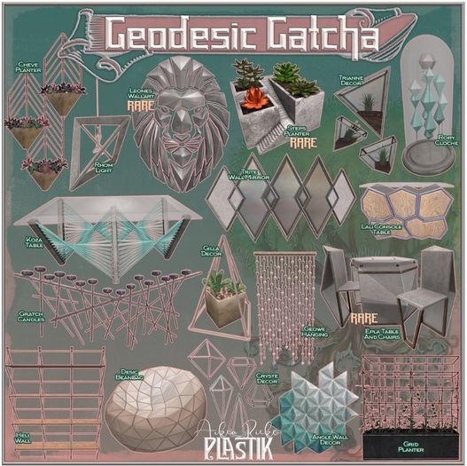 :[P]:- Geodesic Gatcha - Steps Planter RARE