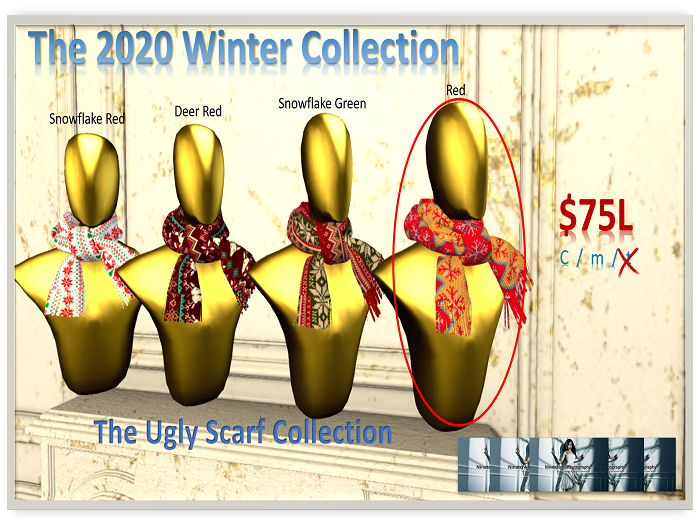 Ugly Scarf Collection RED Unisex