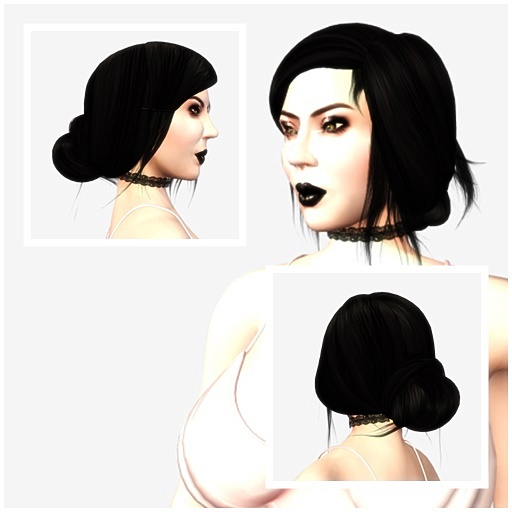 VC - Hair black with Knot