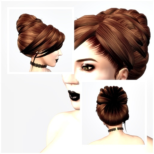 VC - Hair brown pinned-up