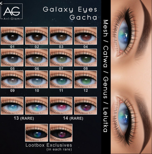 AG. Galaxy Eyes Gacha - Mesh - 07