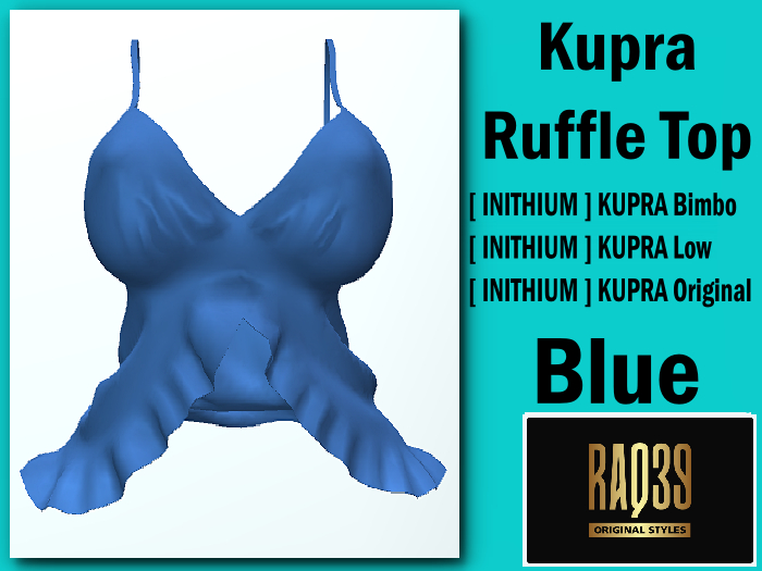 [R39] Kupra Ruffle Top BLUE