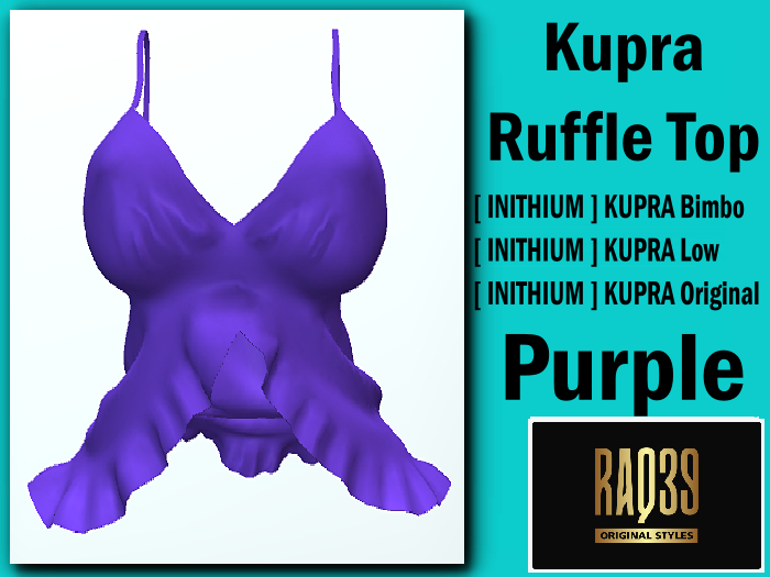 [R39] Kupra Ruffle Top PURPLE