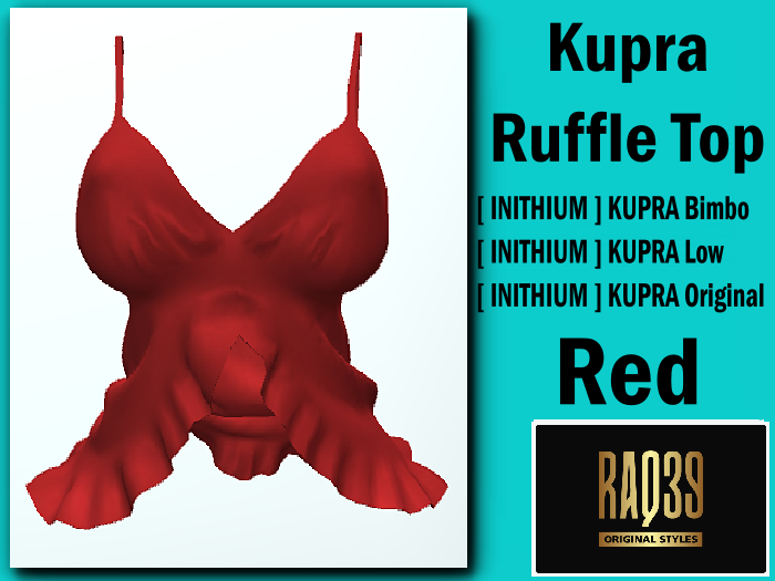[R39] Kupra Ruffle Top RED