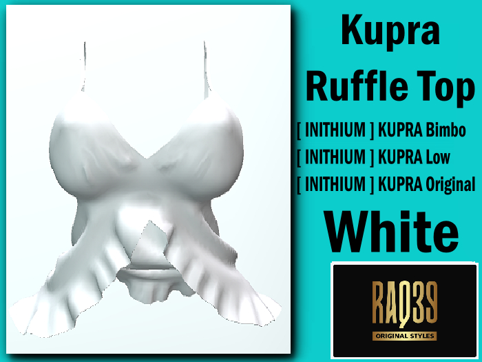 [R39] Kupra Ruffle Top WHITE