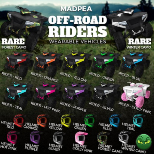 MadPea Off-Road Riders - Forest Camo (t) RARE