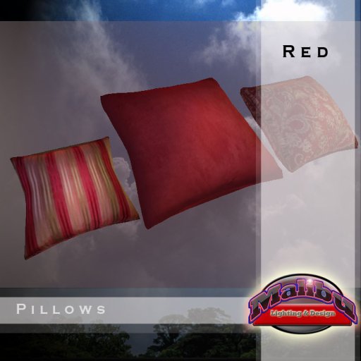 Decorator Pillows "Red" by Malibu Design 