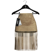 Emery Tribbiani Fringe Skirt Ecru