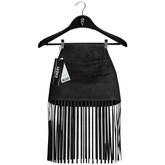 Emery Tribbiani Fringe Skirt Black