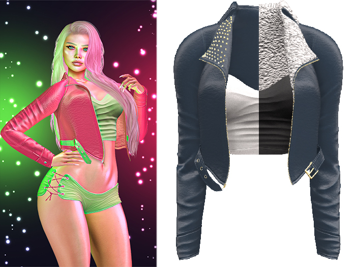 !PCP :: Sam Leather Jacket [Navy Blue]