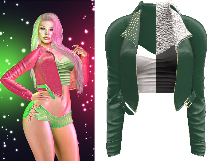 !PCP :: Sam Leather Jacket [Emerald Green]