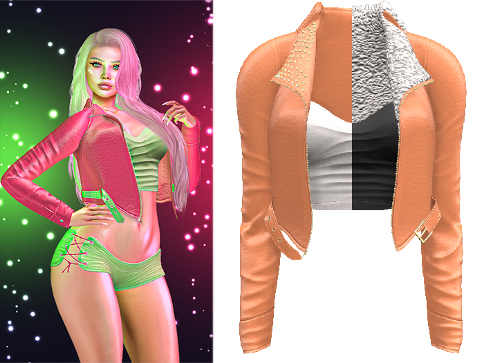 !PCP :: Sam Leather Jacket [Orange]