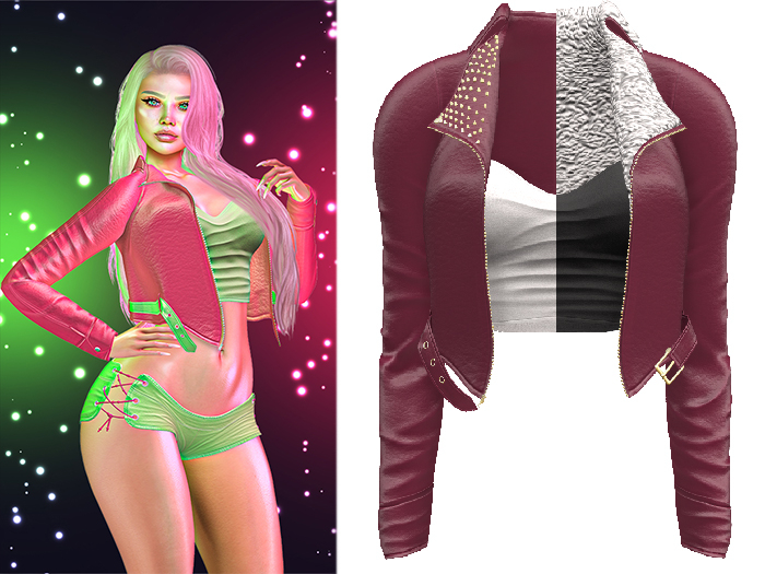 !PCP :: Sam Leather Jacket [Cherry]