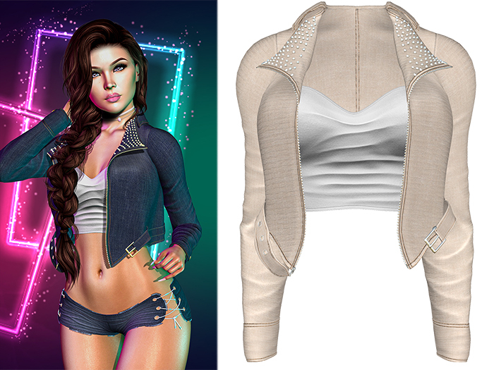 Sam Jacket [Denim Beige] - Maitreya (+Petite) • Legacy • Freya