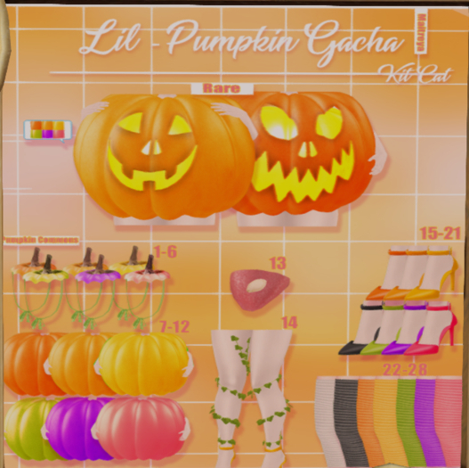 KitCat - Lil Pumpkin Gacha Pumpkin Purple (Common)