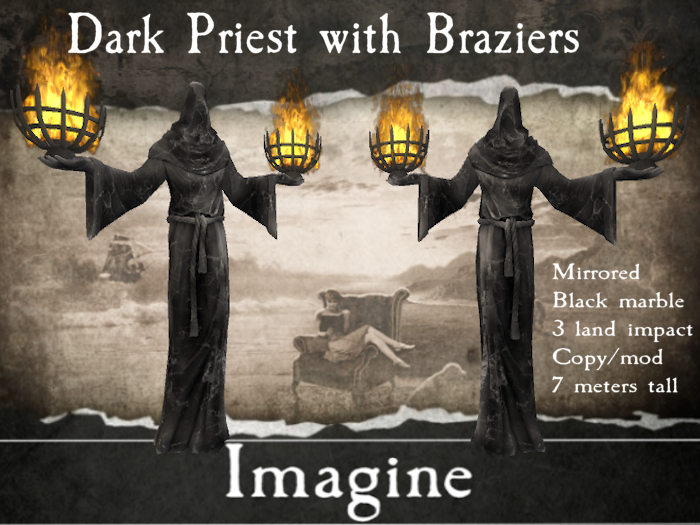 I: Dark Priest With Braziers - Black