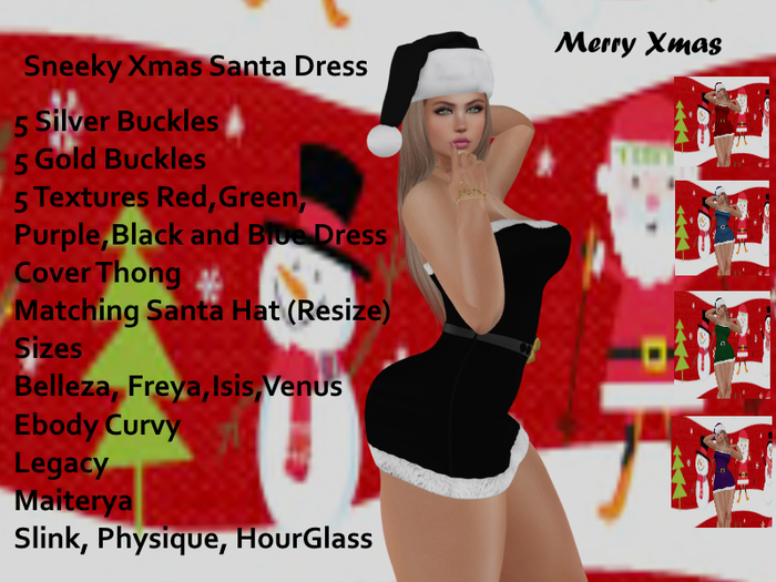 Sneeky Xmas Santa Dress DEMO (ADD)