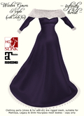 [Infinity Twist] Winter Gown & Furs Set - Purple / White Fur