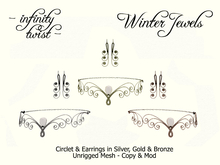 [Infinity Twist] Winter Circlet & Earrings Set - 3 Colours