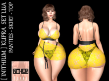 [ INITHIUM ] KUPRA  SET LUA - PANTIES - SKIRT - TOP
