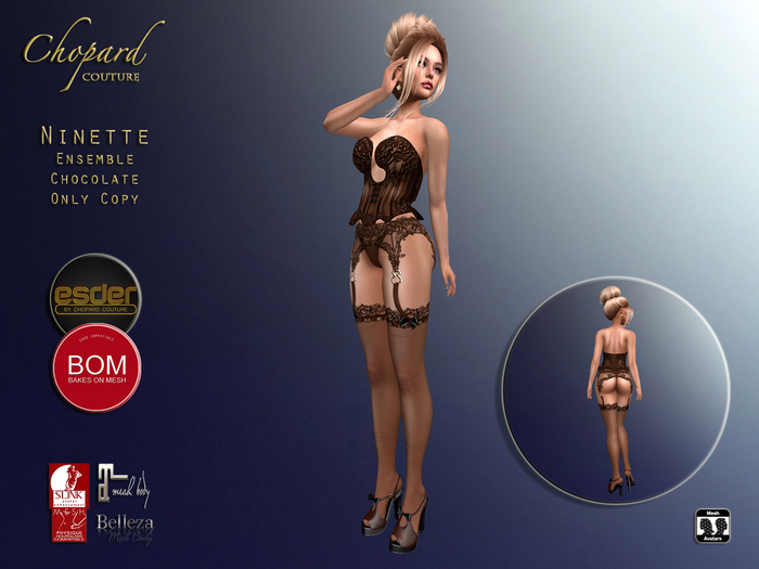 *Chopard Couture* Ninette Ensemble - Chocolate