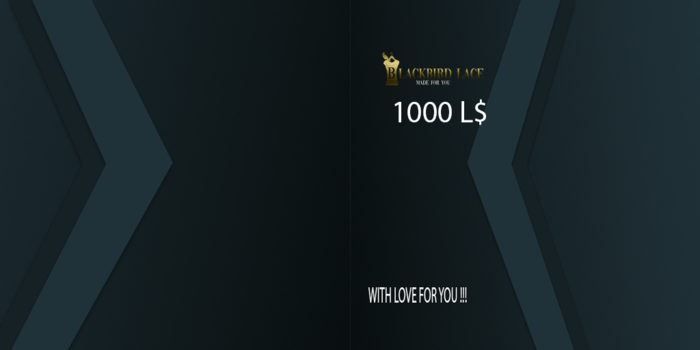 BlackBird Lace Gift Card 1000L$