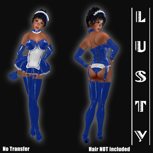 Felica Latex Maid Blue
