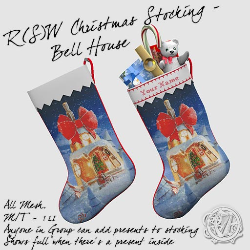 R(S)W Christmas Stocking - Bell House