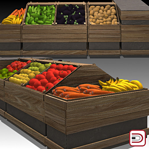 [Danielito] Vegetable Market Counter