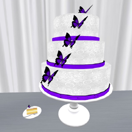 Purple Butterfly Cake