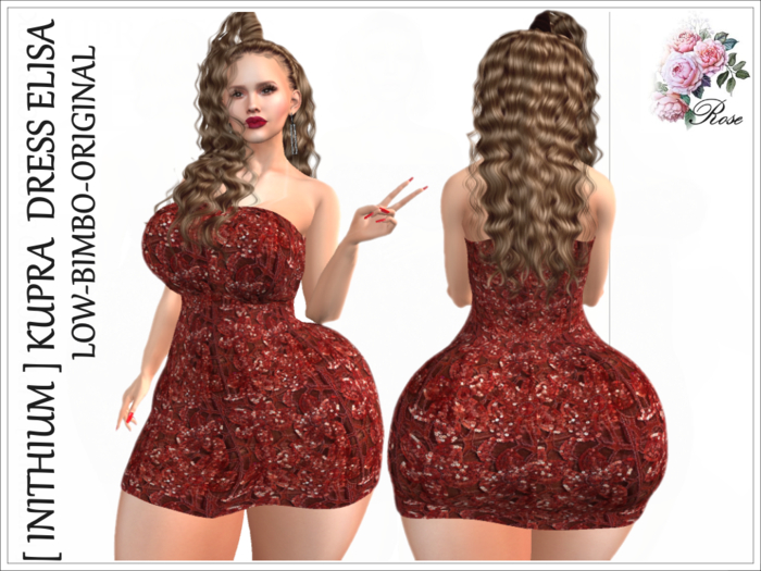[ INITHIUM ] KUPRA  DRESS ELISA LOW-BIMBO-ORIGINAL