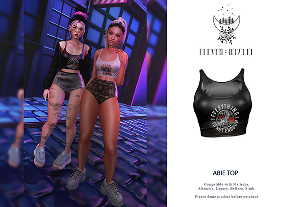 ELEVEN - ABIE TOP  (BLACK II)
