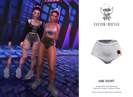 ELEVEN - ABIE SHORT (WHITE ROSE)