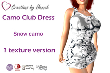 [CBH] Camo Club Dress - Snow