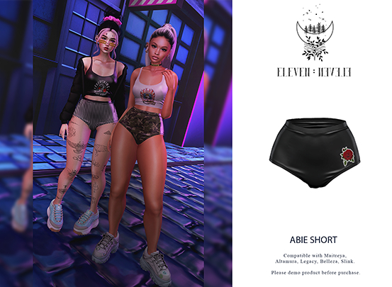 ELEVEN - ABIE SHORT  (BACK ROSE)