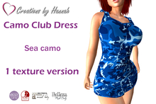 [CBH] Camo Club Dress - Sea