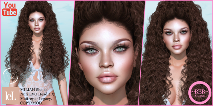 ~BBB~  MALIAH Shape - LeL - Nuri EVO Head 2.5