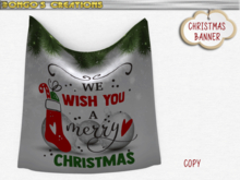 BMC1042 - WE WISH YOU A MERRY CHRISTMAS - BANNER.