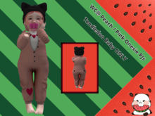 WC@ Peach / Pink TD Baby PJ Set