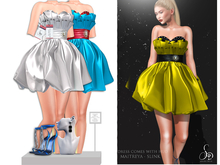 SENTINUS - Mona Dress Set Blue & White Version