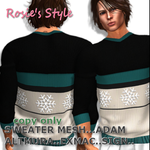 RS- Mens Snowflake Sweater