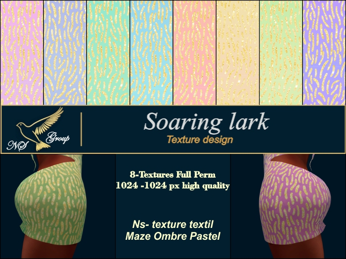 Ns- texture textil Maze Ombre Pastel