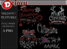 Full Perm Rhinestone Christmas Png 16