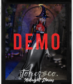 DEMO: Stories&Co.. Midnight Stories - Maitreya Lara, Lara Petite, Legacy, Legacy Perky - Dress02 & Witch Hat