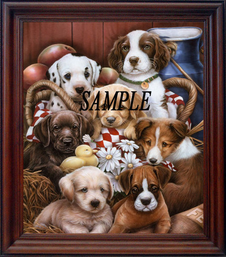 Cute Puppies Frame
