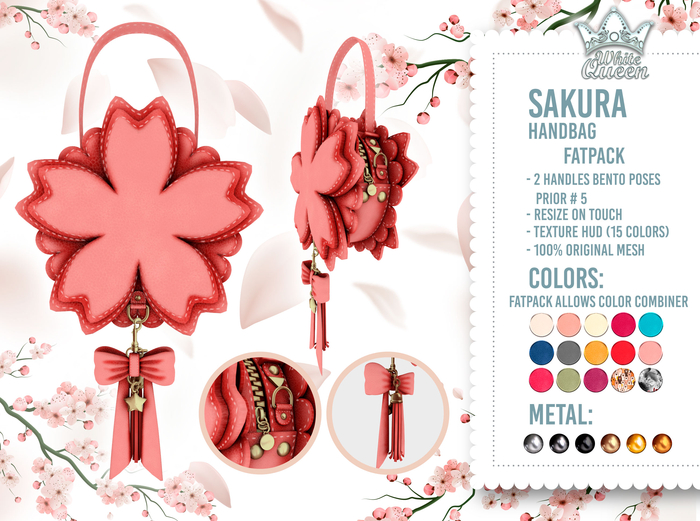 SAKURA HANDBAG FATPACK - WHITE QUEEN