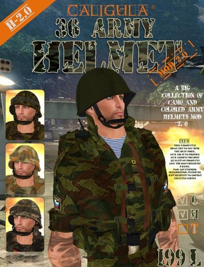 36 ARMY HELMETS MOD 2.0