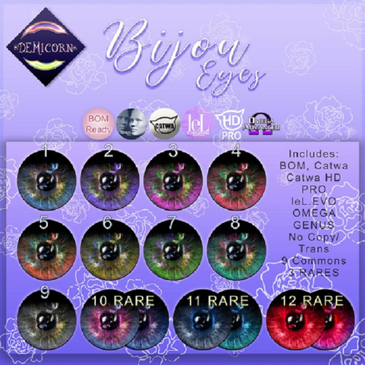 {Demicorn} Bijou Eyes - 11 RARE