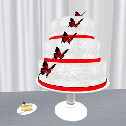 Red Butterfly Cake